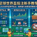足球世界盃投注新手教學隆重登場！本文為您帶來最易懂的2026世界盃熱門玩法、賠率變化與資金控管技巧。小編深度拆解讓球盤、大小球與獨贏等經典盤口的莊家開盤邏輯，教您如何看懂即時賠率起伏，精準抓出升降盤背後的熱度誘水陷阱。透過系統化的美加墨世界盃擴軍數據分析、球隊戰意與歷史對戰紀錄，傳授高勝率的實戰下注心法，並特別強調科學的長線資金分配。幫助新手玩家在數位博弈時代徹底識破黑網娛樂城的虛假報牌殺豬盤，建立理性穩健的足球運彩思維。