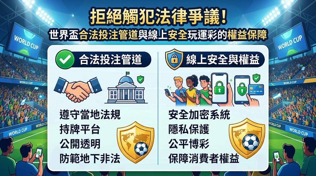 世界盃合法投注管道與線上安全玩運彩的權益保障