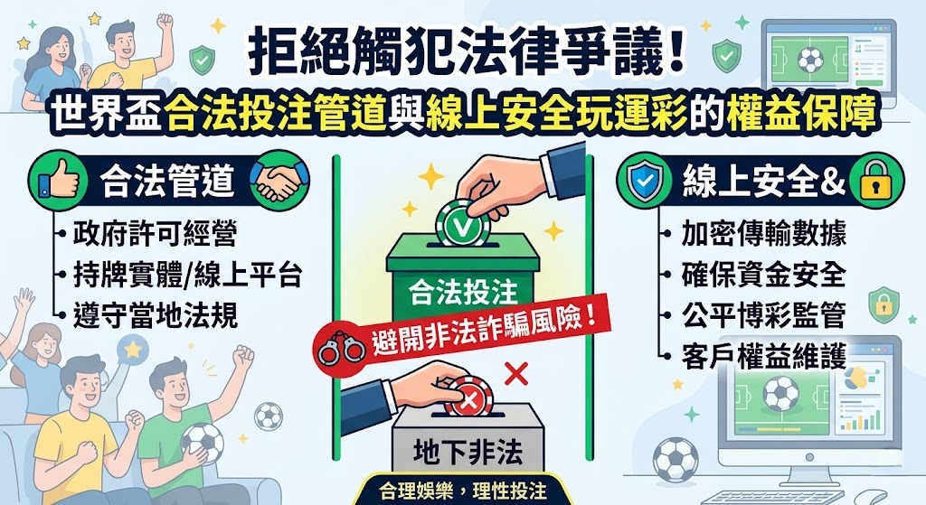 世界盃合法投注管道與線上安全玩運彩的權益保障