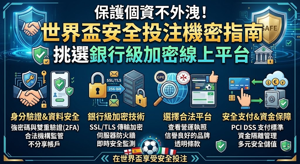 世界盃安全投注機密指南，挑選銀行級加密線上平台