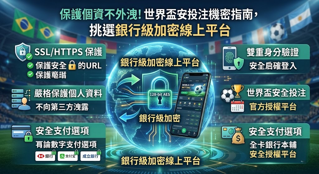 保護個資不外洩！世界盃安全投注機密指南，挑選銀行級加密線上平台